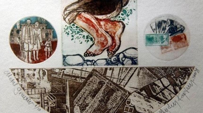 Ahmet Aydın Kaptan’dan Gravür Resim Sergisi