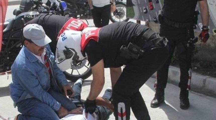 Polisi G&ouml;r&uuml;p Ka&ccedil;ınca Yakalandı