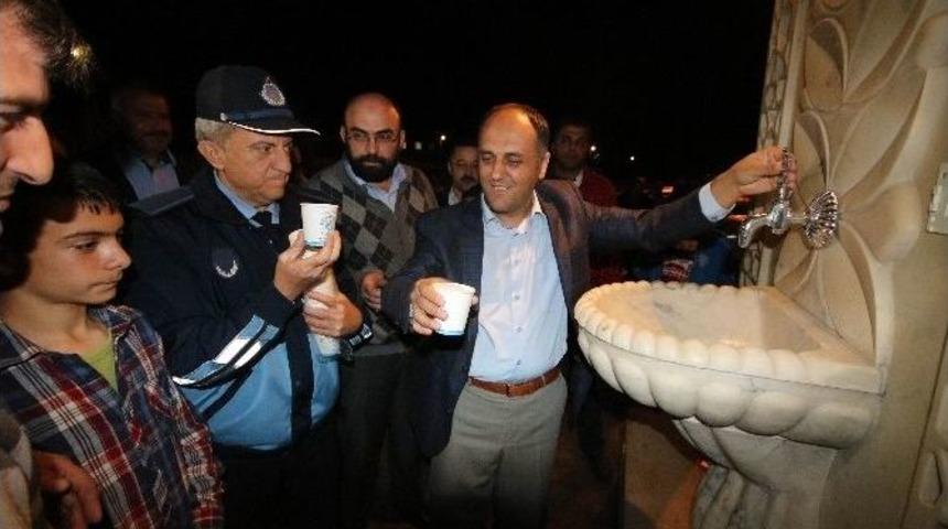 Beyşehir’de İkram Çeşmesinden Sıcak Süt Aktı