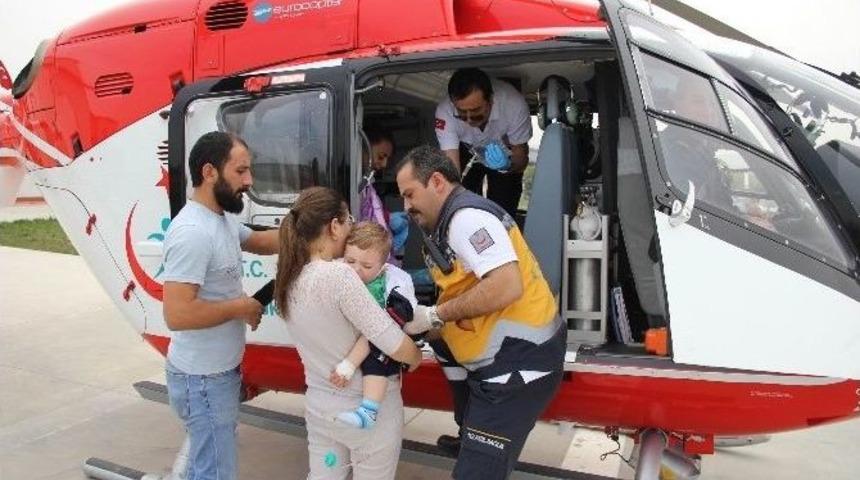 Ambulans Helikopter 20 Aylık Bebek İ&ccedil;in Havalandı