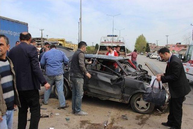 Çarşamba’da Trafik Kazası: 3 Yaralı