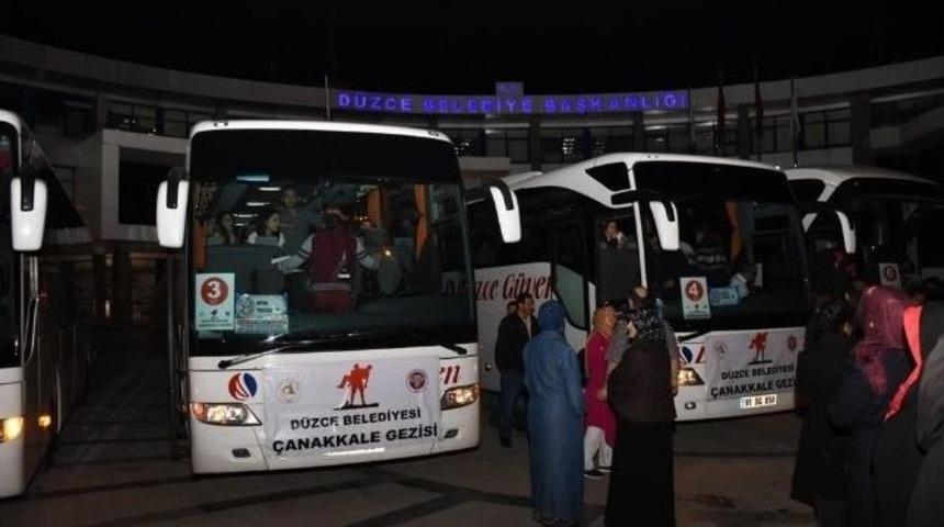 D&uuml;zceli 315 &Ouml;ğrenci &Ccedil;anakkale&rsquo;de