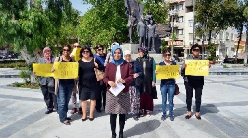 S&ouml;ke&rsquo;de Ak Parti&rsquo;li Kadınlar Kılı&ccedil;daroğlu&rsquo;na Tepki G&ouml;sterdi