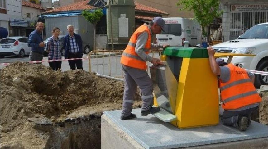 S&ouml;ke&rsquo;de &Ccedil;&ouml;p Konteynırları Yer Altına Alınıyor