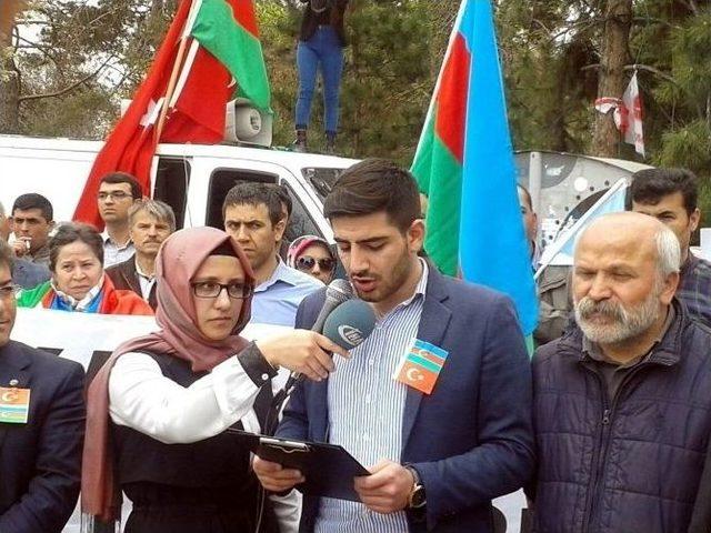 Turan Derneği’nden ‘kansa Kan Cansa Can Yanındayız Azerbaycan’ Etkinliği