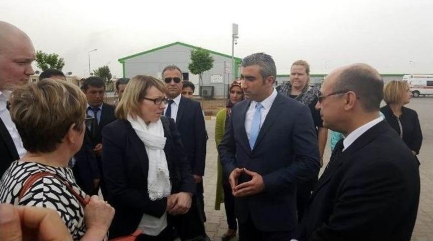 Finlandiyalı Bakan, Elbeyli Konteyner Kenti Gezdi