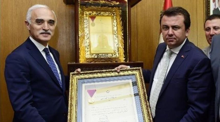 M&uuml;siad Heyetinden Başkan Erko&ccedil;&rsquo;a Ziyaret