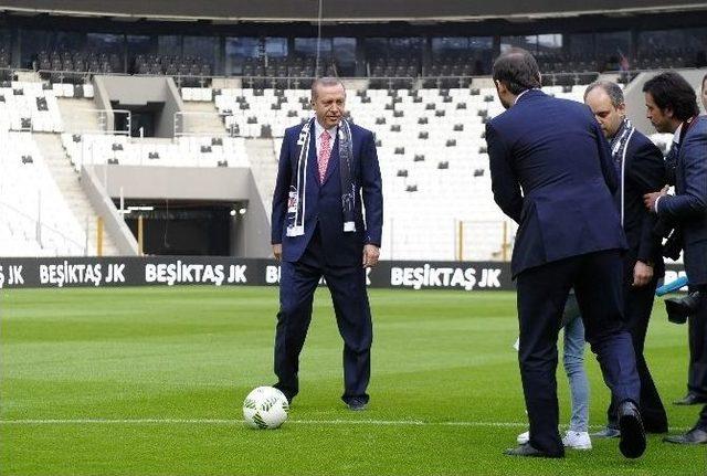 Vodafone Arena’da İlk Santra Cumhurbaşkanı Erdoğan’dan