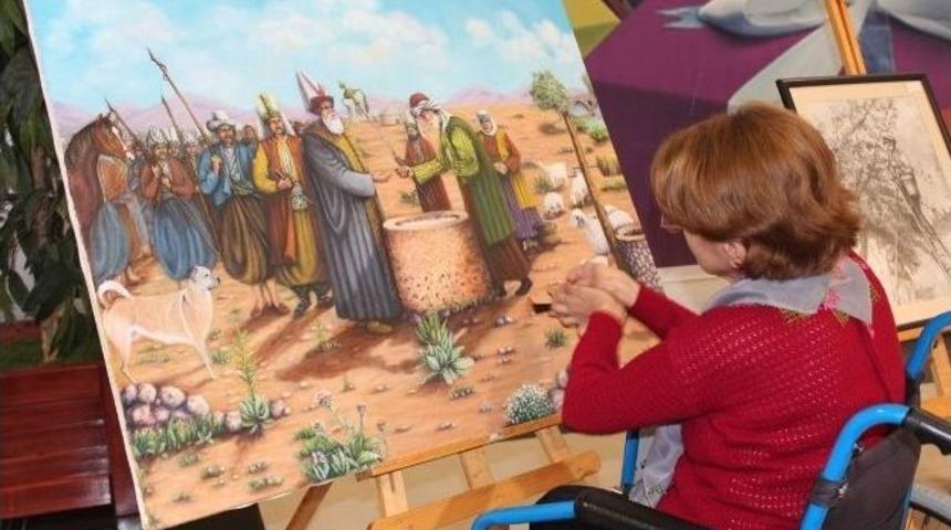 Engeli, Resim Yapmaya Engel Olamadı