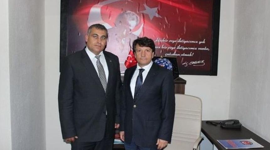 Mhp İl Başkanı Kaya T&uuml;rk Sağlık Sen&rsquo;i Ziyaret Etti