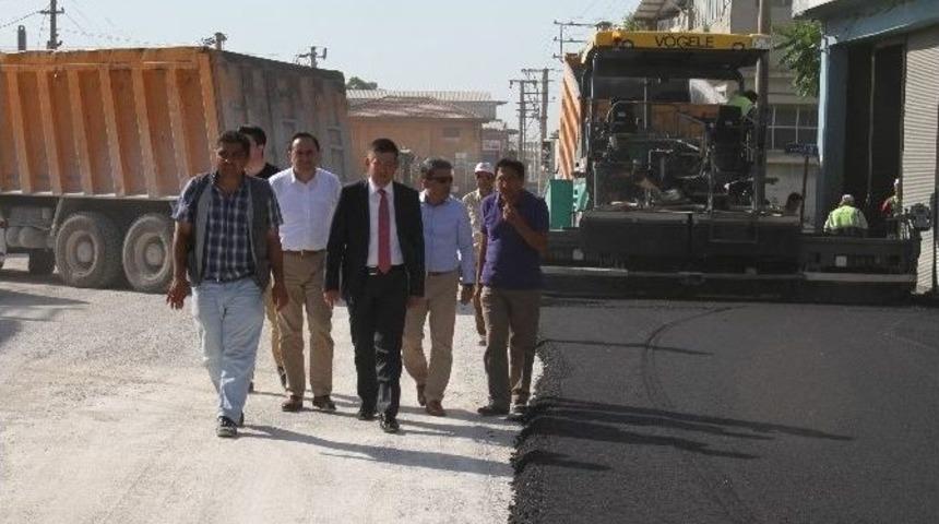 Merkezefendi Belediyesi Asfalt &Ccedil;alışmalarına Devam Ediyor