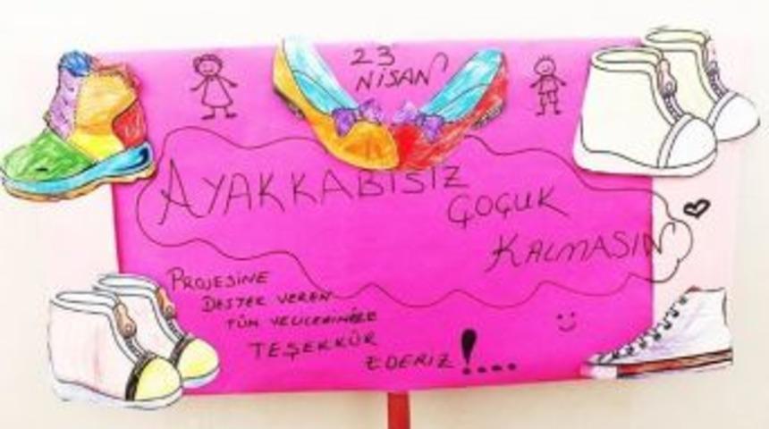 Miniklerden &ldquo;ayakkabısız &Ccedil;ocuk Kalmasın&rdquo; Kampanyası
