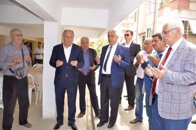 Chp’li İnce’den Şehit Ailelerine Taziye Ziyareti