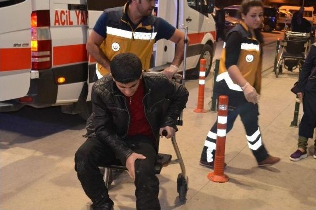 İneg&ouml;l &Ccedil;arpışan Araba Pistine D&ouml;nd&uuml;