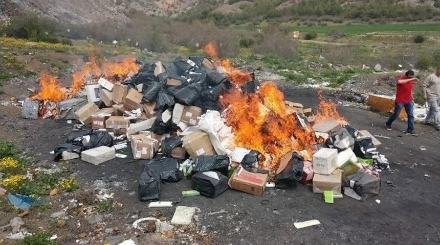 Osmancık&rsquo;ta 200 Bin Paket Ka&ccedil;ak Sigara T&uuml;t&uuml;n&uuml; İmha Edildi