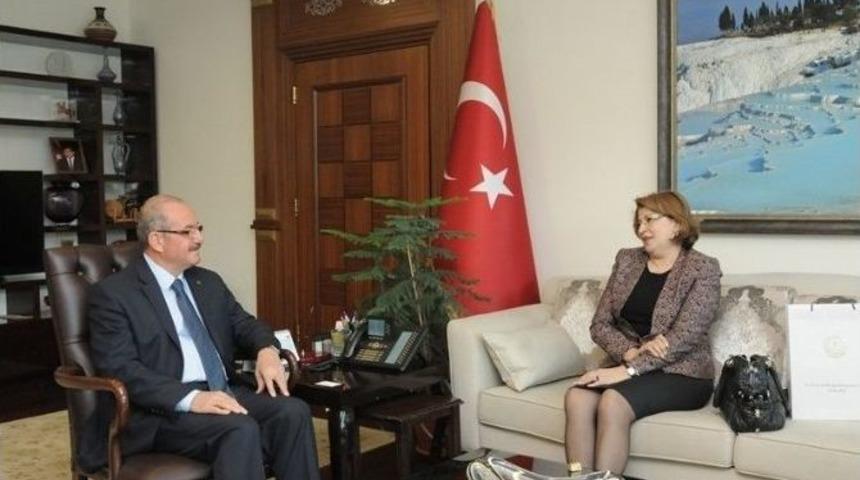 Azerbaycan Eğitim M&uuml;şaviri&rsquo;nden Vali Kocatepe&rsquo;ye Ziyaret