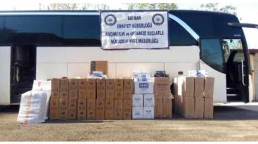 Yolcu Otob&uuml;s&uuml;nde 58 Bin Paket Ka&ccedil;ak Sigara Ele Ge&ccedil;irildi