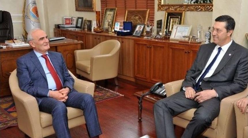 Tbf Genel Sekreteri Arsan, Başkan Yılmaz&rsquo;ı Ziyaret Etti