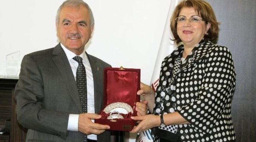 Azerbaycan Eğitim M&uuml;şavirinden Rekt&ouml;r Harmandar&rsquo;a Ziyaret