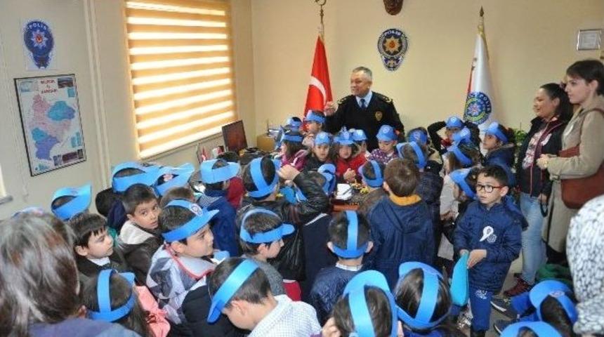 Boz&uuml;y&uuml;k&rsquo;te Miniklerden Emniyet M&uuml;d&uuml;rl&uuml;ğ&uuml;&rsquo;ne Ziyaret