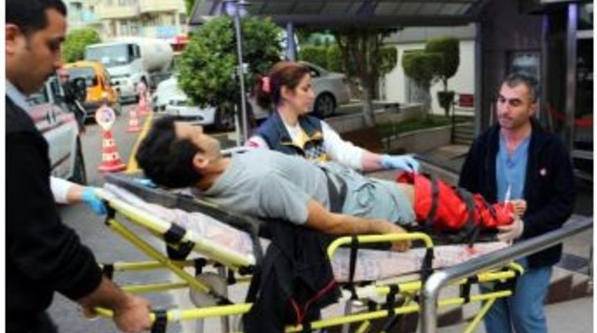 Ayağı Taş Makinasının Altında Kalan İş&ccedil;i Yaralandı