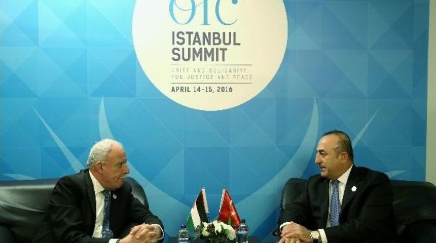Bakan &Ccedil;avuşoğlu, Filistin Dışişleri Bakanı Malki İle G&ouml;r&uuml;şt&uuml;