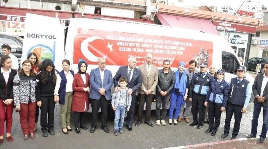 Nusaybin&rsquo;de G&ouml;revli Asker Ve Polise D&ouml;rtyol&rsquo;dan Destek