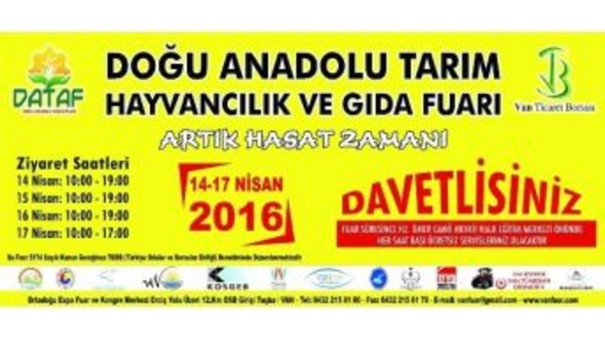 Van Dataf Fuarı&rsquo;na Hazır