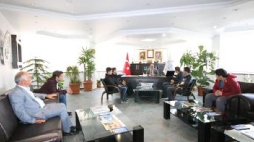 İtalya Yolcusu &Ouml;ğrencilerden Başkan &Ouml;zaltu&rsquo;na Ziyaret