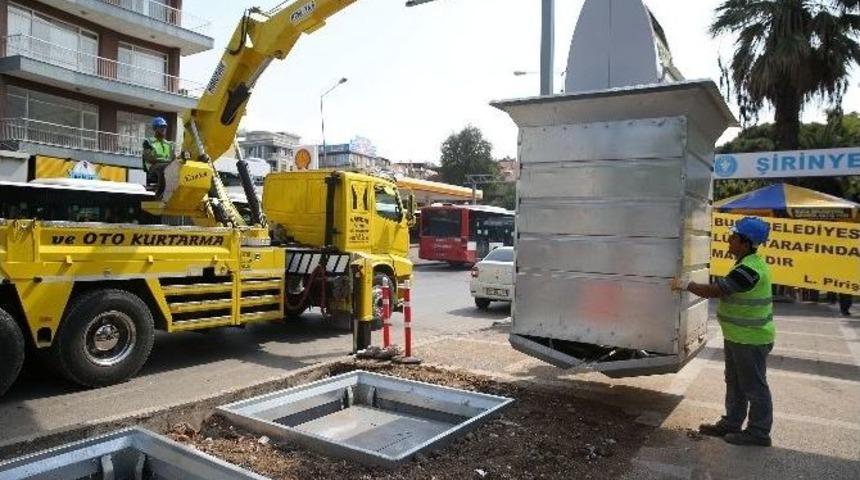 Buca&rsquo;da &Ccedil;&ouml;pler Yer Altına Alınmaya Başladı