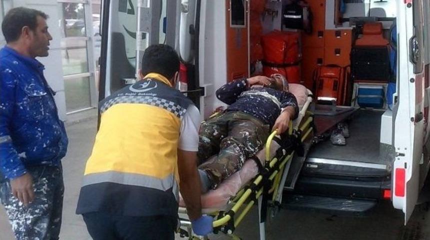 Y&uuml;ksekten D&uuml;şen Boya Ustası Yaralandı