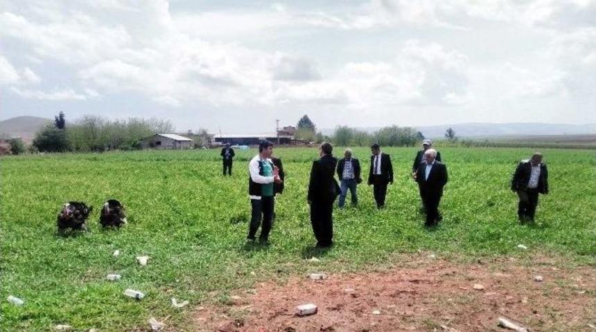 Doludan Hasar G&ouml;ren &Ccedil;ift&ccedil;ilerin Hasar Tespiti Yapılıyor