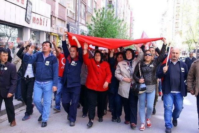 Şehit Cenazesinin Ardından Teröre Tepki Yürüyüşü