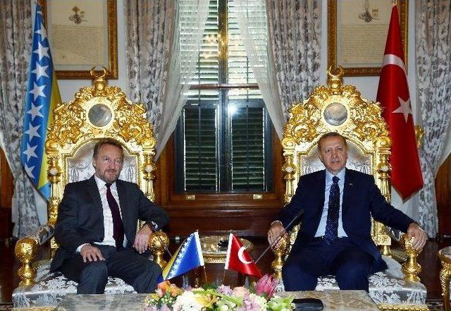 Cumhurbaşkanı Erdoğan, Bosna-hersek Devlet Başkanlığı Konseyi Başkanını Kabul Etti