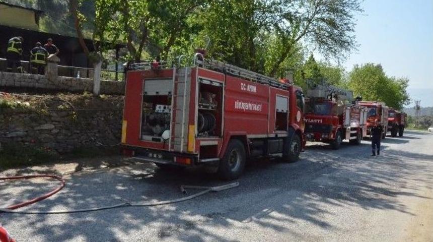 Nazilli&rsquo;deki Yangında İşyeri K&uuml;le D&ouml;nd&uuml;