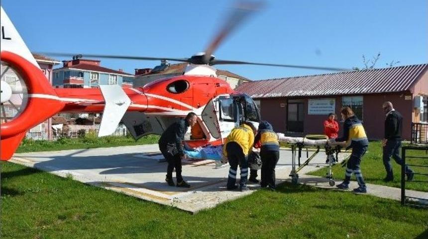 84 Yaşındaki Hasta İ&ccedil;in Havalandı