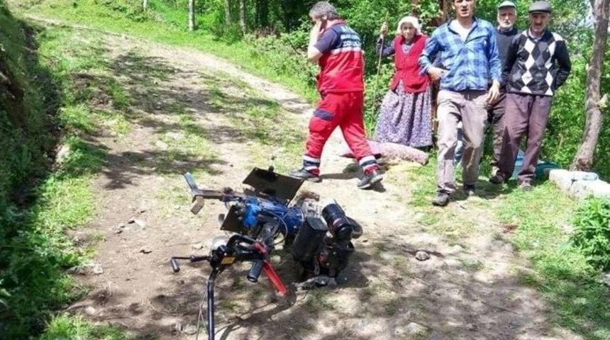Ayağını Tarım Aracına Kaptırdı