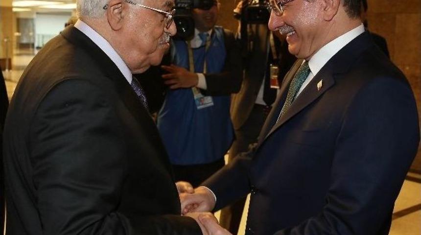 Başbakan Davutoğlu İle Filistin Devlet Başkanı Abbas G&ouml;r&uuml;şt&uuml;