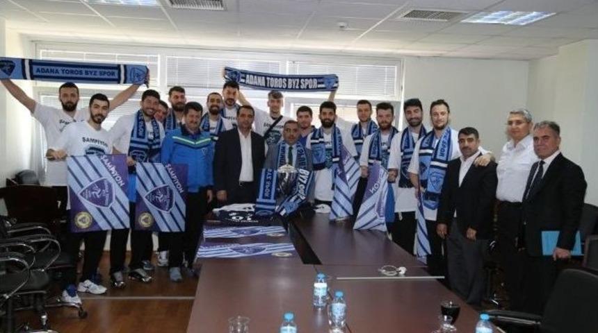 Şampiyon Adana Toros Byz Spor&rsquo;dan &Ccedil;elikcan&rsquo;a Ziyaret