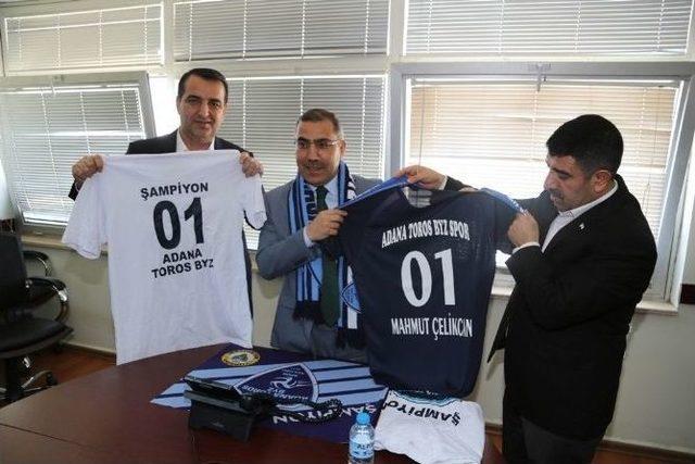 Şampiyon Adana Toros Byz Spor’dan Çelikcan’a Ziyaret