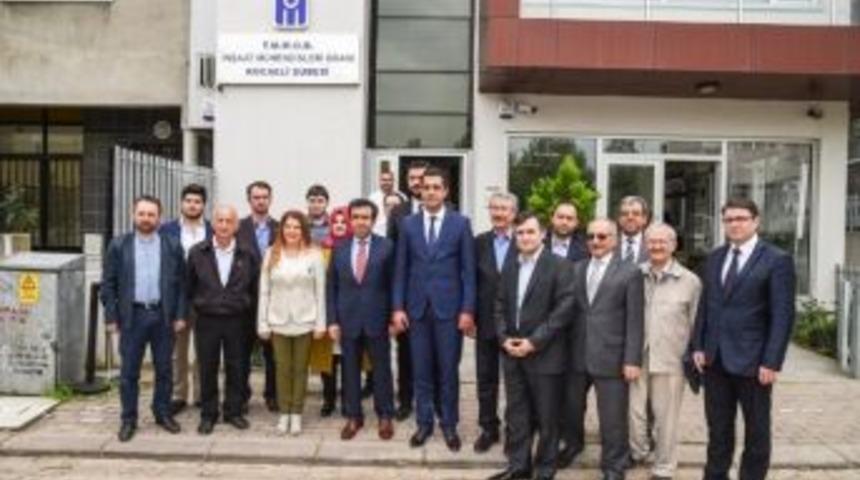 Vali G&uuml;zeloğlu&rsquo;ndan, İnşaat M&uuml;hendisleri Odası&rsquo;na Ziyaret