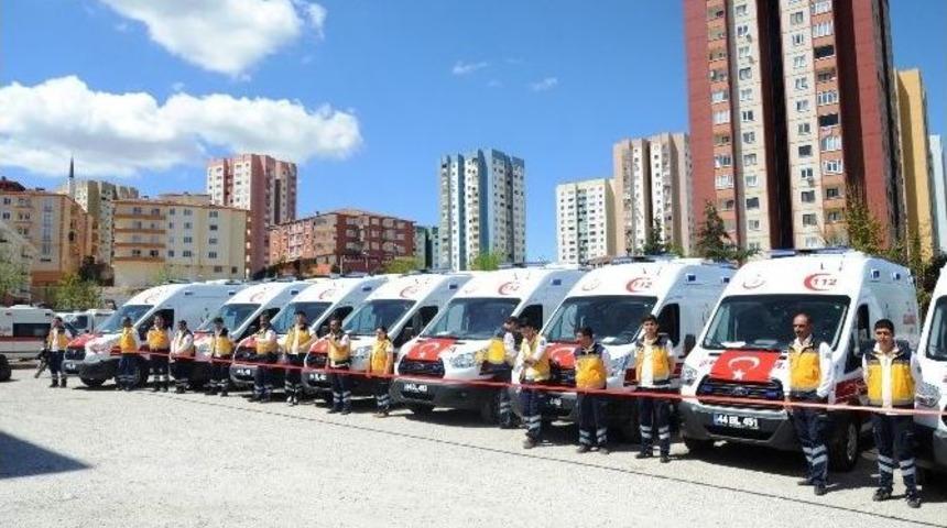 Sağlık Bakanlığı&rsquo;ndan Malatya&rsquo;ya 9 Ambulans Takviyesi