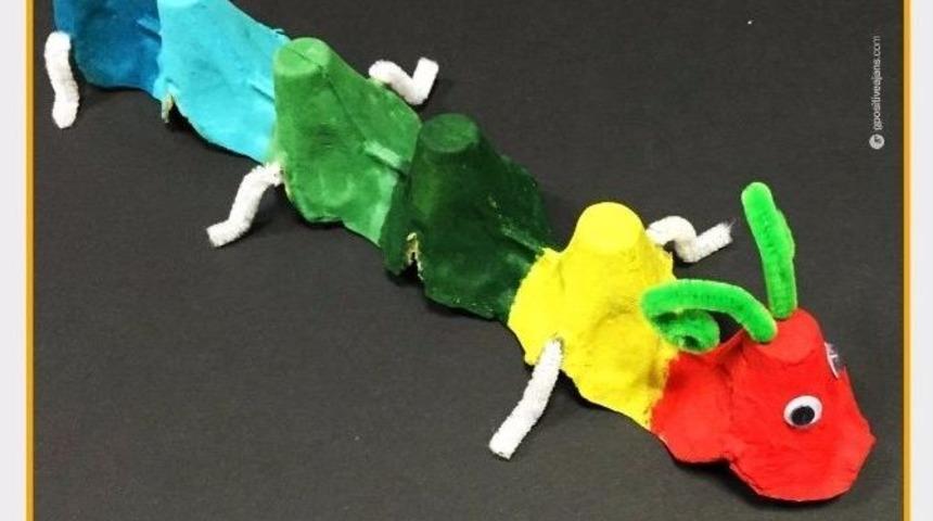 &Ccedil;ocuklar Tırtıl Yapımını &Ouml;ğrenecek