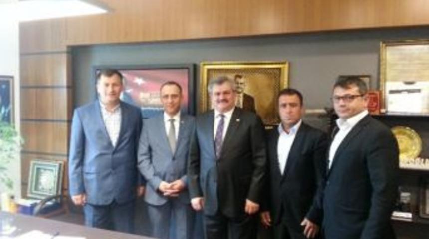 Demir Ve R&ouml;devans İşletmecilerinden &Ccedil;aturoğlu&rsquo;na Teşekk&uuml;r Ziyareti