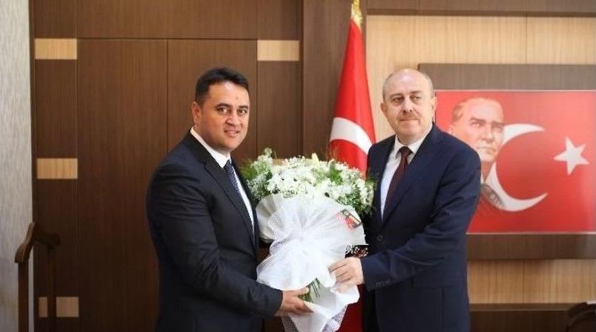 İnşaat M&uuml;hendisleri Odası Kaymakamları Ziyaret Etti.