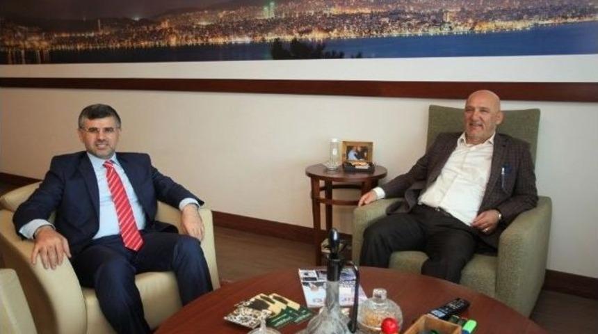 Başkan H&uuml;seyin Keskin&rsquo;den, Altınok &Ouml;z&rsquo;e Ziyaret