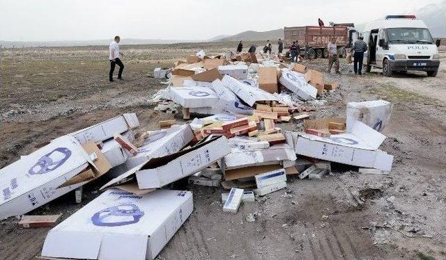 Aksaray’da Kaçak 1 Milyon 200 Bin Paket Sigara İmha Edildi