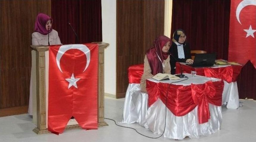 Gen&ccedil; Nida Kız &Ouml;ğrenciler Kur&rsquo;an-ı Kerim&rsquo;i G&uuml;zel Okuma Ve Hafızlık Yarışmaları