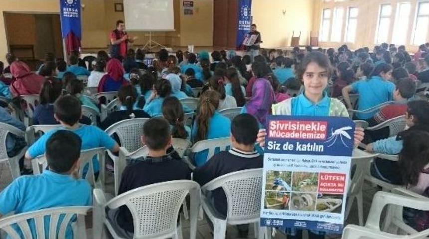 &Ouml;ğrencilere Haşereyle M&uuml;cadele Anlatıldı