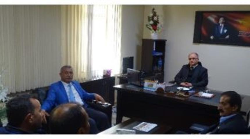 Muhtarlardan, İl&ccedil;e Emniyet M&uuml;d&uuml;r&uuml;ne Ziyaret